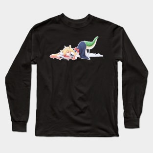 Tohru, miss kobayashi dragon's maid, Cute dragon girl, maid dragon, blond anime Long Sleeve T-Shirt